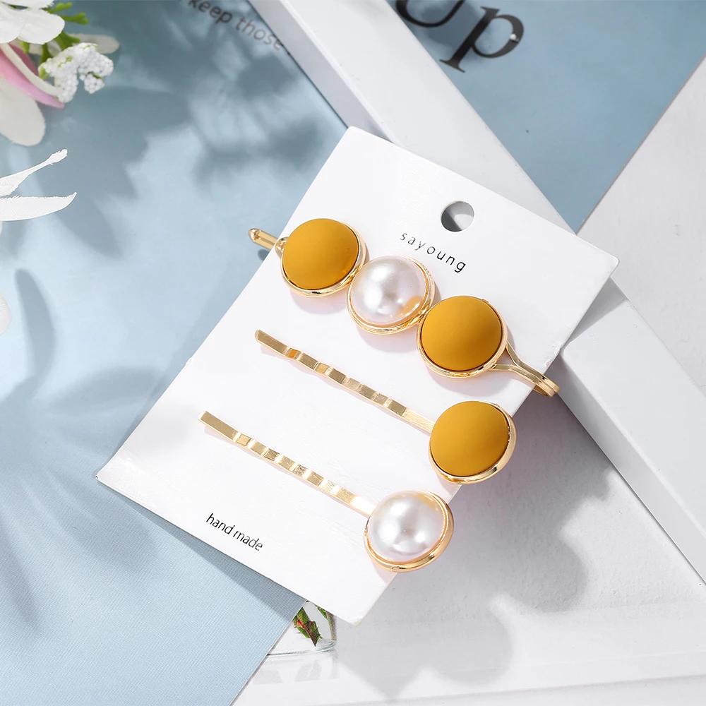 3Pcs/Set Korean Imitation Pearl Beads Hair Clips For Women Metal Gold Color Fashion Hair Clip Accessories Girl Hair Jewelry
3Pcs/Set Korean Imitation Pearl Beads Hair Clips For Women Metal Gold Color Fashion Hair Clip Accessories Girl Hair Jewelry