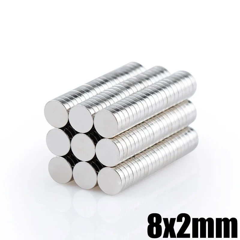 50Pcs 8x2mm Neodymium Magnet Disc Permanent N35 Small Round Super Powerful Strong NdFeB Magnetic Magnets For Craft
50Pcs 8x2mm Neodymium Magnet Disc Permanent N35 Small Round Super Powerful Strong NdFeB Magnetic Magnets For Craft