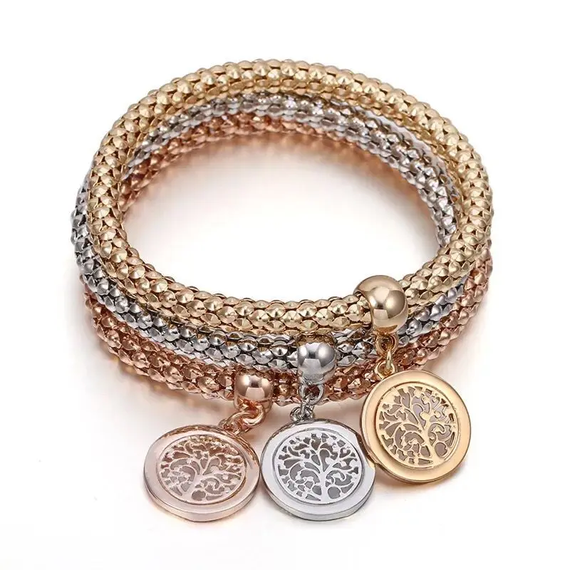 MGFam (3pcs/set) Tree of Life Charms Bracelet For Fashion Women Crystal Jewelry 3 Gold Color Choice Allergy Free
MGFam (3pcs/set) Tree of Life Charms Bracelet For Fashion Women Crystal Jewelry 3 Gold Color Choice Allergy Free