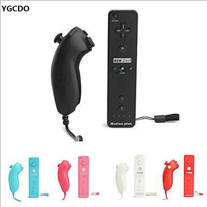 YGCDO 2 in 1 Built in Motion Plus Nunchuk Wireless Remote Controller For Nintendo for Wii Controller
YGCDO 2 in 1 Built in Motion Plus Nunchuk Wireless Remote Controller For Nintendo for Wii Controller