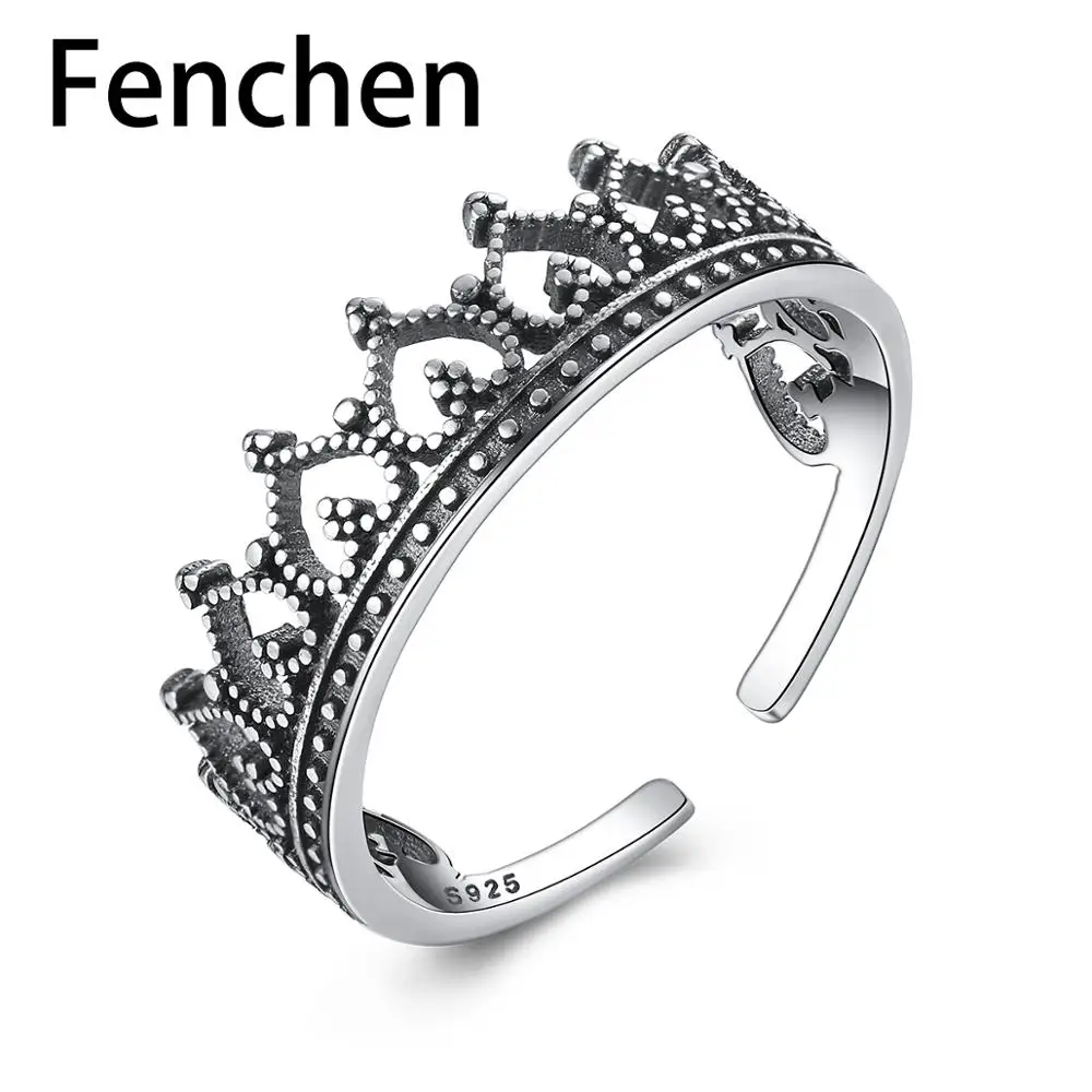 Fenchen Vintage 925 Sterling Silver Crown Rings for Women Fine Jewelry Heart Anillos De Plata 925 De Ley Anniversary Gifts AR057
Fenchen Vintage 925 Sterling Silver Crown Rings for Women Fine Jewelry Heart Anillos De Plata 925 De Ley Anniversary Gifts AR057