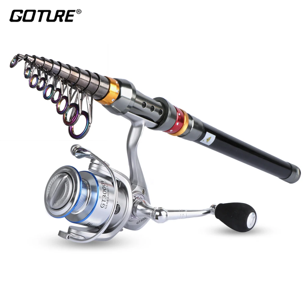 Goture Rod Combo Carbon Telescopic Fishing Rod 1.8-3.6M Spinning Rod Pole With Spinning Reel
Goture Rod Combo Carbon Telescopic Fishing Rod 1.8-3.6M Spinning Rod Pole With Spinning Reel