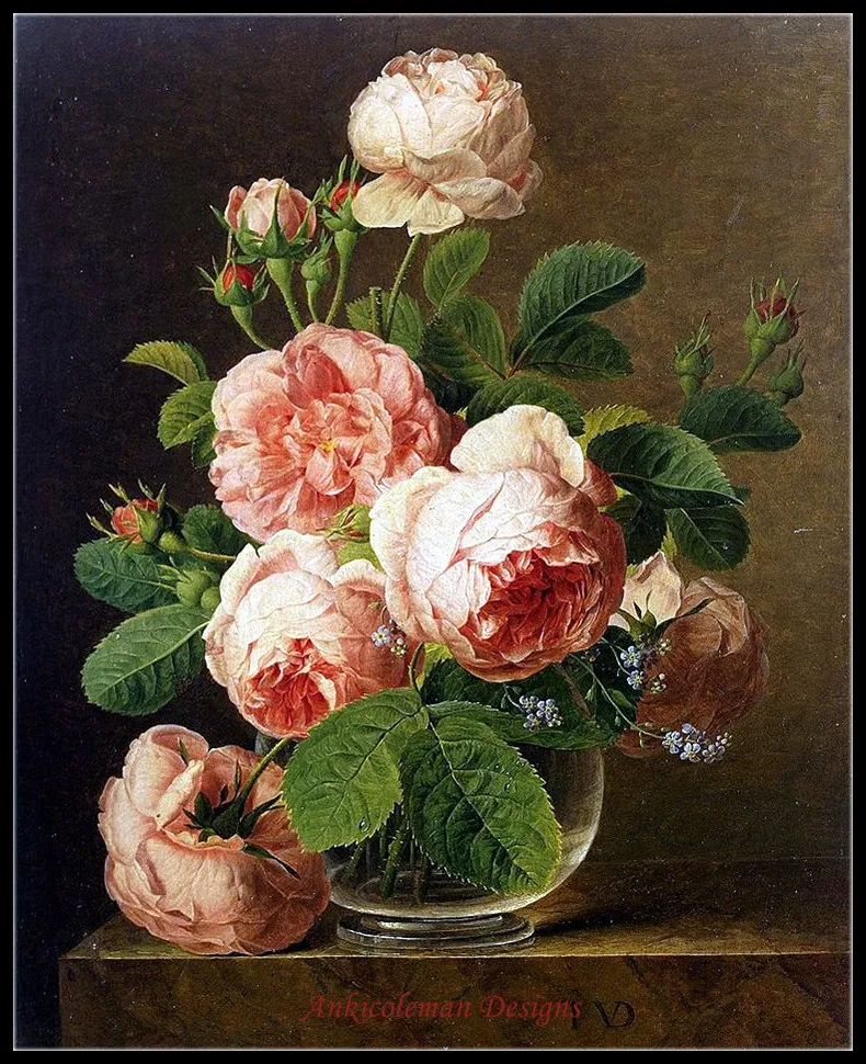 Needlework for embroidery DIY DMC - Counted Cross Stitch Kits 14 ct Oil painting - Roses in a Glass Vase
Needlework for embroidery DIY DMC - Counted Cross Stitch Kits 14 ct Oil painting - Roses in a Glass Vase