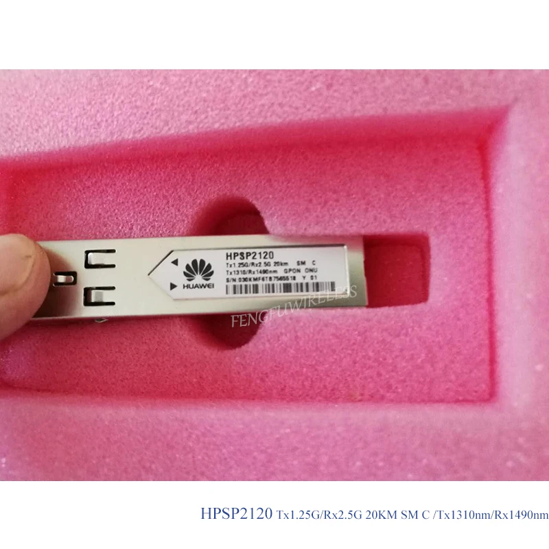 Original HW HPSP2120 Tx1.25G/Rx2.5G 20KM SM C / Tx1310nm/Rx1490nm GPON EPON module used for Huawei MA5626 MA5620 Fiber Module
Original HW HPSP2120 Tx1.25G/Rx2.5G 20KM SM C / Tx1310nm/Rx1490nm GPON EPON module used for Huawei MA5626 MA5620 Fiber Module