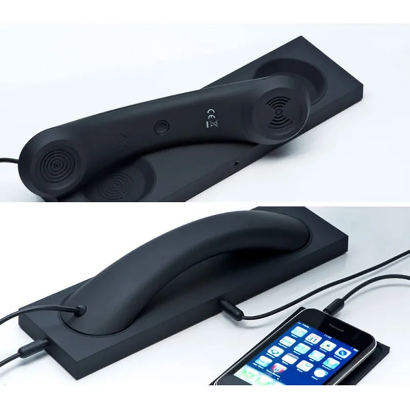

Retro Phone earphone headset 3.5mm PC Comtuper Laptop microphone prevention radiation for iphone Samsung Haiwei Headphone