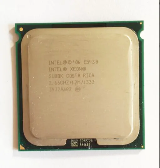 XEON E5430 CPU 2.66GHz /LGA771/L2 Cache 12MB/Quad-Core/FSB 1333MHz/45nm/ Processor close to q9650 work on 775 socket mainboard
XEON E5430 CPU 2.66GHz /LGA771/L2 Cache 12MB/Quad-Core/FSB 1333MHz/45nm/ Processor close to q9650 work on 775 socket mainboard