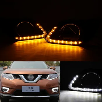 CSCSNL 1 set For Nissan X-Trail XTrail X Trail 2014 2015 2016 LED DRL Daytime Running Lights With turnning yellow signal Light
CSCSNL 1 set For Nissan X-Trail XTrail X Trail 2014 2015 2016 LED DRL Daytime Running Lights With turnning yellow signal Light