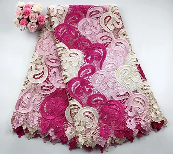 2019 Best Sale High Quality African Guipure Lace Fabric Beautiful Multicolor French Lace Fabric For Wedding dress 5 Yards/Lot
2019 Best Sale High Quality African Guipure Lace Fabric Beautiful Multicolor French Lace Fabric For Wedding dress 5 Yards/Lot