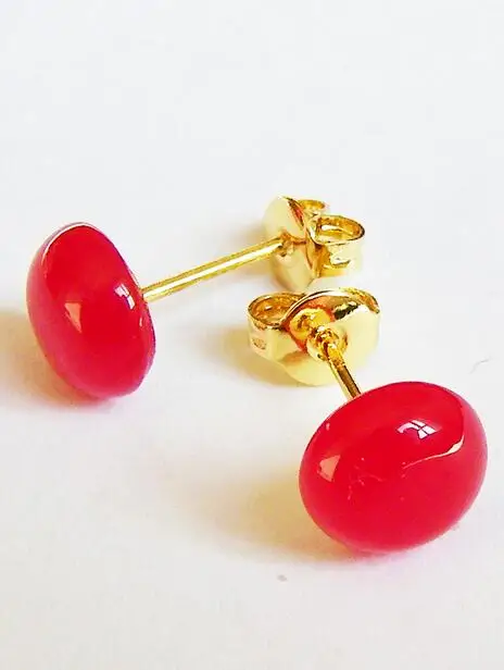 free shipping Natural red jade gold jade chicken blood pigeon blood ruby jade earrings men and women
free shipping Natural red jade gold jade chicken blood pigeon blood ruby jade earrings men and women
