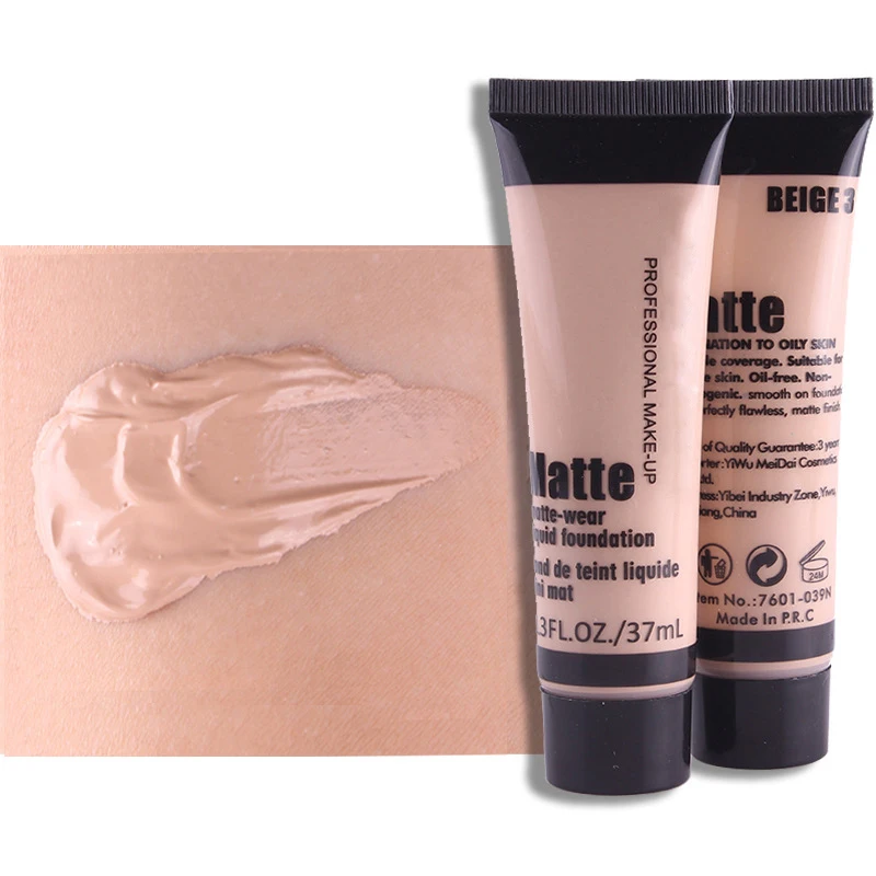 37ml Waterproof Repair Face Make Up Base Matte Liquid Foundation Makeup Face Concealer Foundation Cosmetics
37ml Waterproof Repair Face Make Up Base Matte Liquid Foundation Makeup Face Concealer Foundation Cosmetics