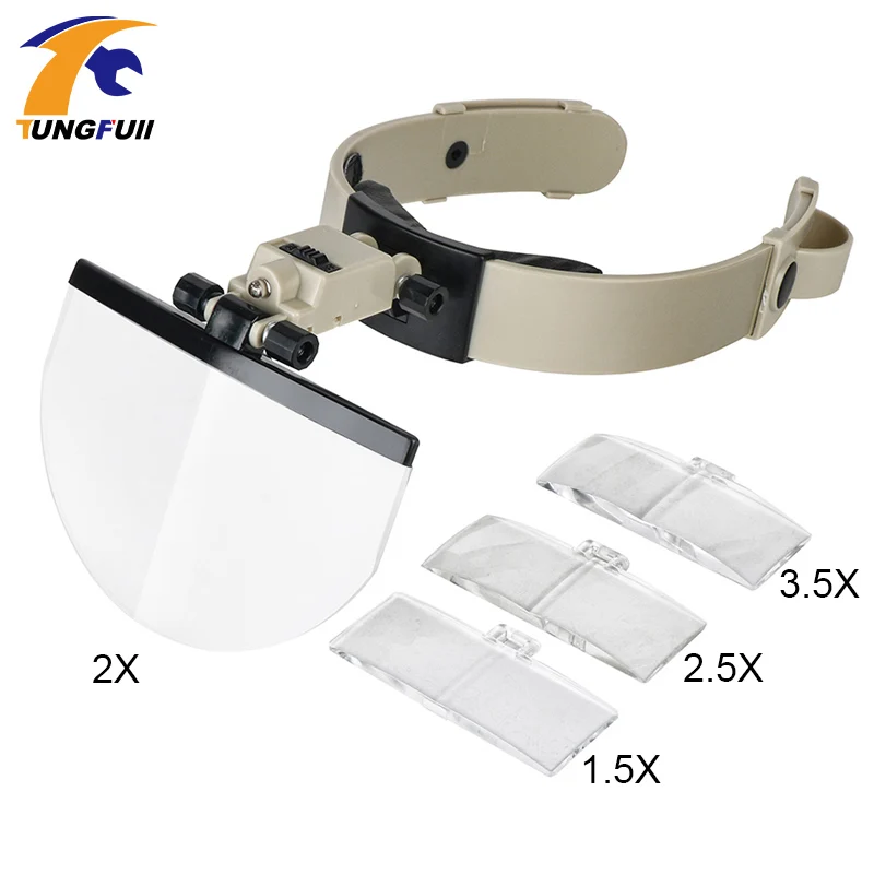 Tungfull Magnifying Glasses LED Light Lamp Head Loupe Jeweler Headband Magnifier Eye Glasses Optical Glass Tool Repair Reading
Tungfull Magnifying Glasses LED Light Lamp Head Loupe Jeweler Headband Magnifier Eye Glasses Optical Glass Tool Repair Reading