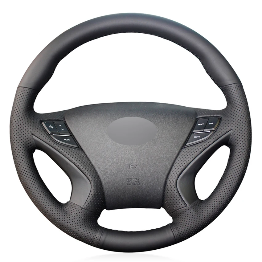 Black PU Faux Leather DIY Hand-stitched Car Steering Wheel Cover for Hyundai Sonata 8 2011 2012 2013 2014
Black PU Faux Leather DIY Hand-stitched Car Steering Wheel Cover for Hyundai Sonata 8 2011 2012 2013 2014