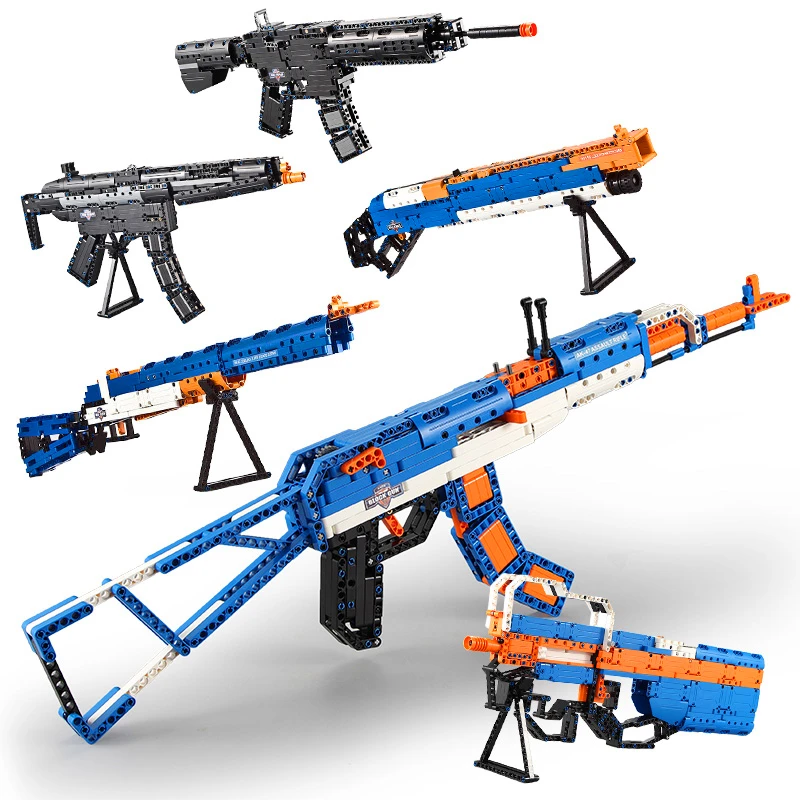 WW2 Military Weapon Series Gun Model Desert Eagle AK47 M1 P90 M4A1 Building Blocks Fit legoed Army Soldiers City Police Swat Toy
WW2 Military Weapon Series Gun Model Desert Eagle AK47 M1 P90 M4A1 Building Blocks Fit legoed Army Soldiers City Police Swat Toy