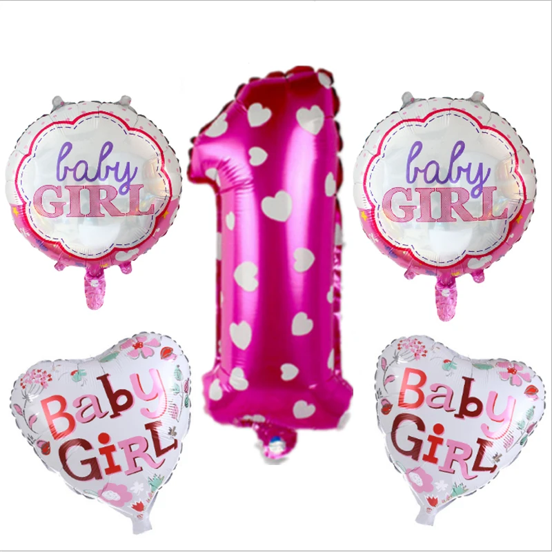 5pcs/set 32Inch Pink Baby Girl Birthday Party Decoration Aluminium Foil Digit Round and Heart Shape Balloon Baby Shower Supply
5pcs/set 32Inch Pink Baby Girl Birthday Party Decoration Aluminium Foil Digit Round and Heart Shape Balloon Baby Shower Supply
