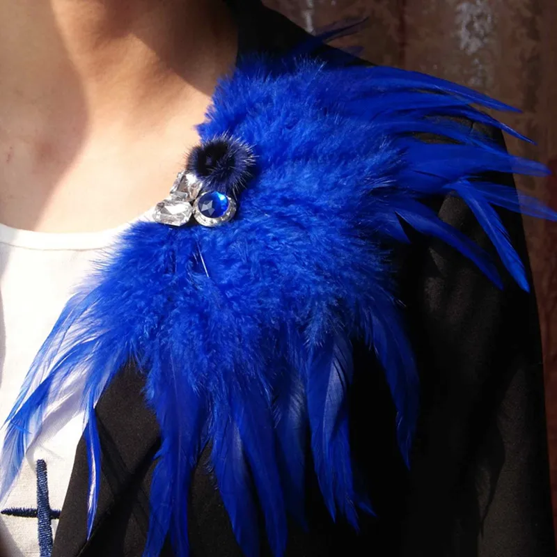 Boutonniere Collar Brooch Pin Bussiness Suit Banquet Blue Yellow Feather Crystal Corsage Punk Party Bar Singer Wedding Accessory
Boutonniere Collar Brooch Pin Bussiness Suit Banquet Blue Yellow Feather Crystal Corsage Punk Party Bar Singer Wedding Accessory
