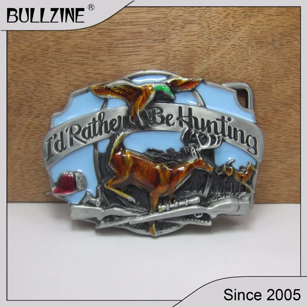 Bullzine wholesale Hunting belt buckle with pewter finish FP-02187 suitable for 4cm width snap on belt
Bullzine wholesale Hunting belt buckle with pewter finish FP-02187 suitable for 4cm width snap on belt
