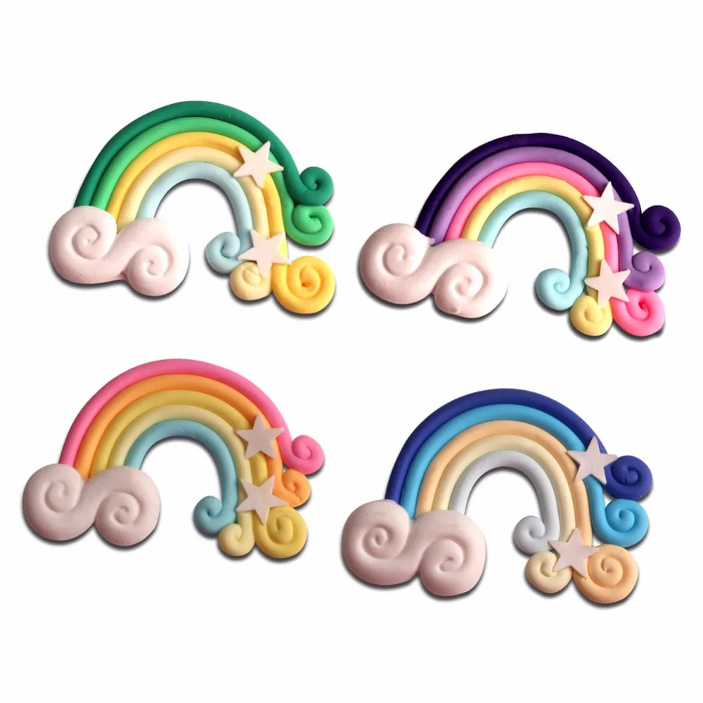 12Pcs Colorful Rainbow Clay Decoration Crafts Kawaii Flatback Cabochon Embellishments For Scrapbooking DIY Accessories Buttons
12Pcs Colorful Rainbow Clay Decoration Crafts Kawaii Flatback Cabochon Embellishments For Scrapbooking DIY Accessories Buttons