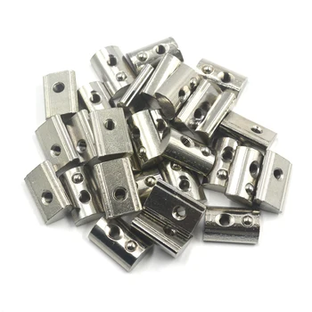Silver European Standard 45 Series Aluminum Slot Carbon Steel Half Round Roll In Spring T Slot Nut with M5 Thread Pack of 50
Silver European Standard 45 Series Aluminum Slot Carbon Steel Half Round Roll In Spring T Slot Nut with M5 Thread Pack of 50