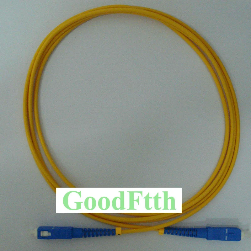 Оптоволоконный патч корд кабель стандартный SM Simplex GoodFtth 1 15 м|Оптоволоконное