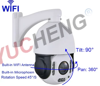1080p 2MP Wireless PTZ IP Camera SONY COMS 20X Zoom 4.7MM-94MM Outdoor Waterproof IP66 SD Card Slot Audio Alarm Recording
1080p 2MP Wireless PTZ IP Camera SONY COMS 20X Zoom 4.7MM-94MM Outdoor Waterproof IP66 SD Card Slot Audio Alarm Recording