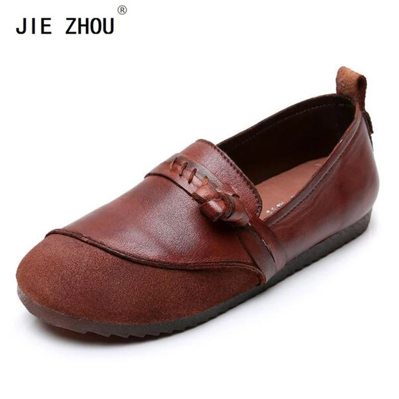Flats New Arrival Genuine Leather Handmade Women's shoes Retro Leisure Soft Loafers Comfortable Mom Shoes Woman Driving shoes
Flats New Arrival Genuine Leather Handmade Women's shoes Retro Leisure Soft Loafers Comfortable Mom Shoes Woman Driving shoes