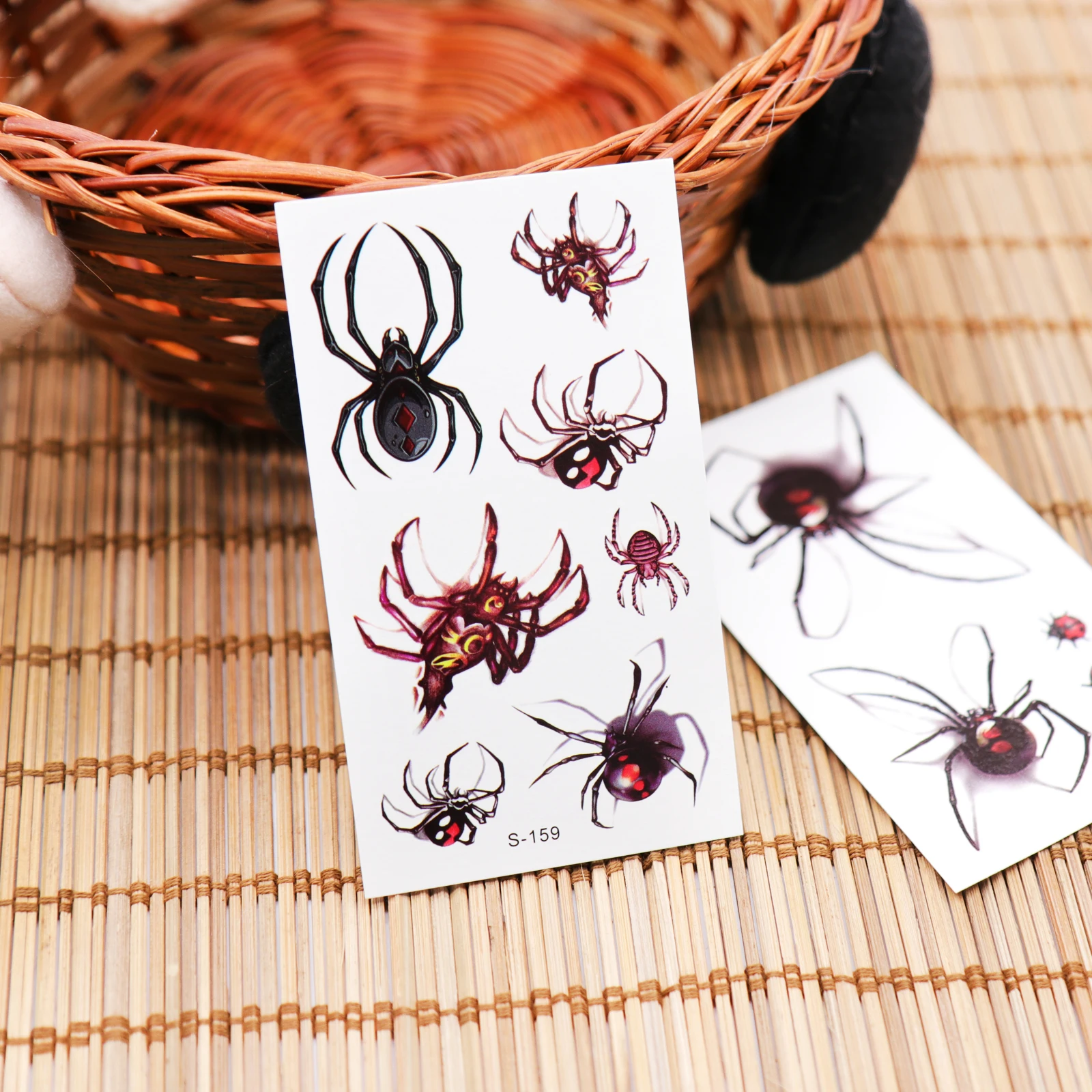 Waterproof temporary tattoo stickers Black Spider designs Flash Temporary Tatoo fake 1sheet small neck tattoos Body Art sticker
Waterproof temporary tattoo stickers Black Spider designs Flash Temporary Tatoo fake 1sheet small neck tattoos Body Art sticker
