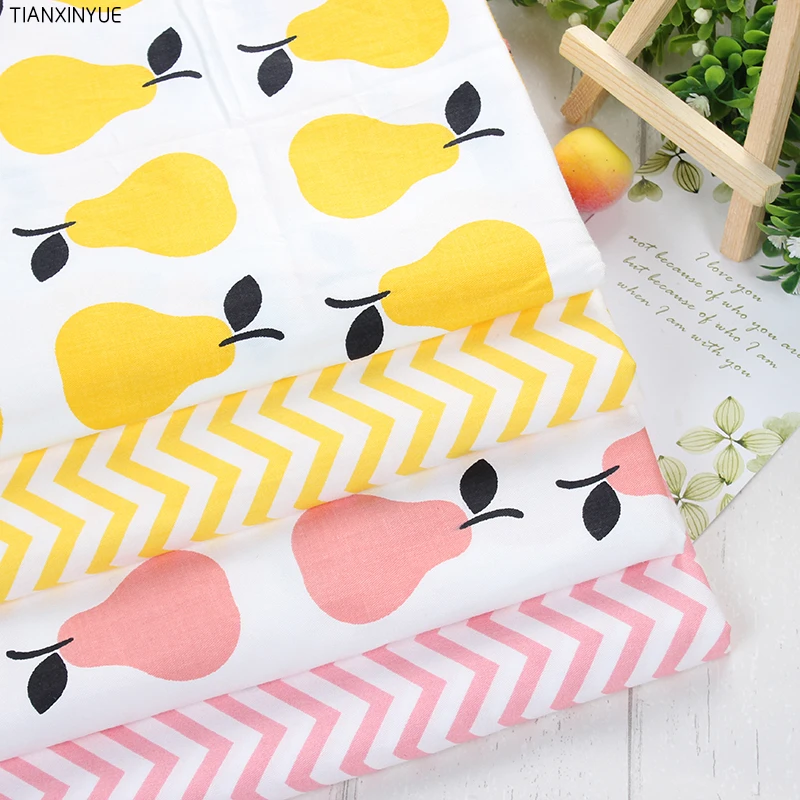 4PCS 40cmx50cm Fruit cotton fabric home textile DIY sewing clothes bedding quilting patchwork Pear fabric
4PCS 40cmx50cm Fruit cotton fabric home textile DIY sewing clothes bedding quilting patchwork Pear fabric