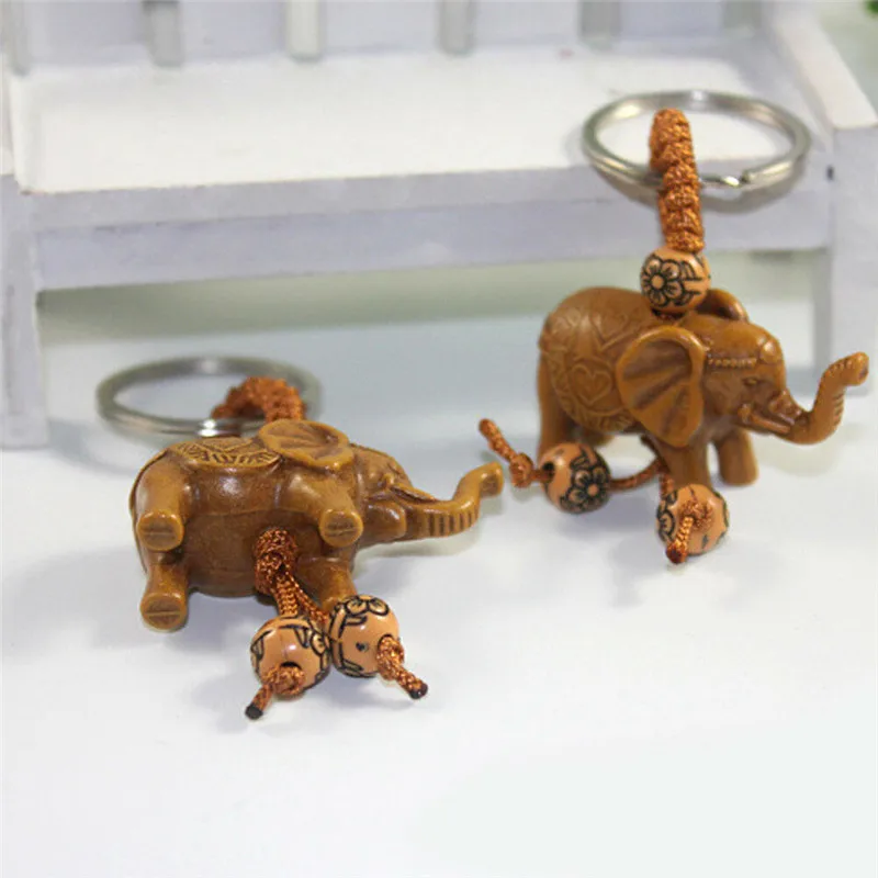 2Pcs Lucky Elephant Keychain Handmade Wooden Carving Craft Elephant Pendant Key Chain Ring Evil Defends Women Girl Gifts
2Pcs Lucky Elephant Keychain Handmade Wooden Carving Craft Elephant Pendant Key Chain Ring Evil Defends Women Girl Gifts