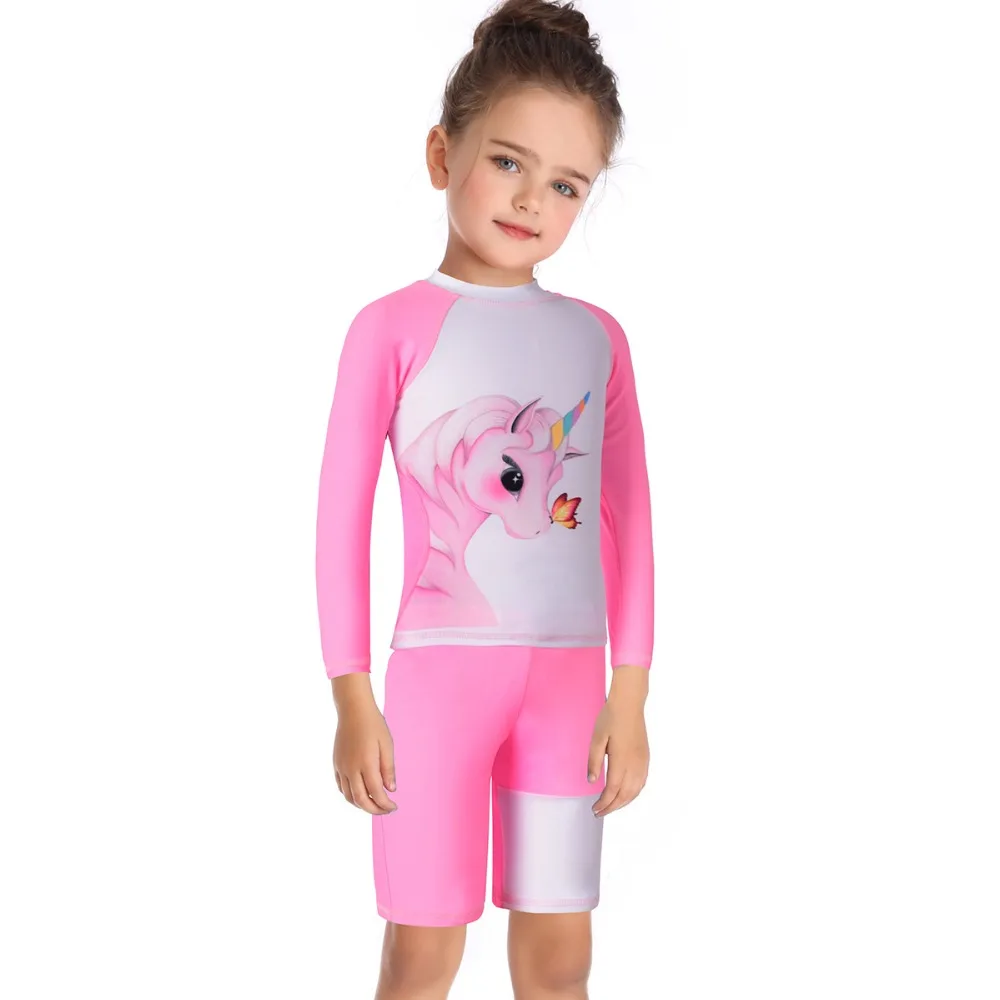 Unicorn Pattern Pink Girl Split type Swimsuit Princess Wind Kids Swim Wears Diving Suits Short Sleeves Girls Surfing AA316
Unicorn Pattern Pink Girl Split type Swimsuit Princess Wind Kids Swim Wears Diving Suits Short Sleeves Girls Surfing AA316