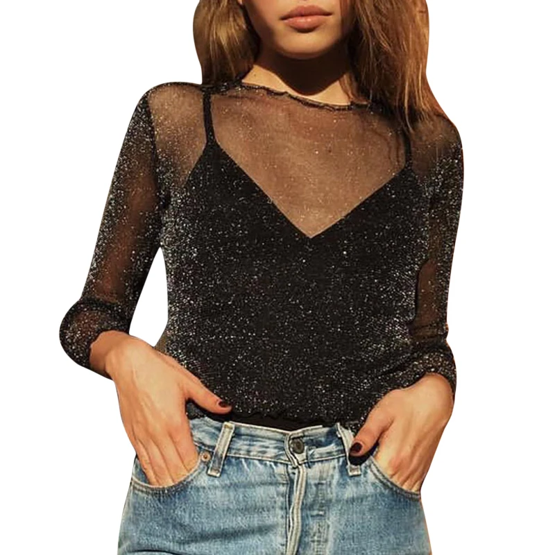 2019 Summer Mesh CropTops Women See Through Short T-Shir Long Sleeve Tees Feminina Transparent Sexy Shirts Chemise Femme Blusas
2019 Summer Mesh CropTops Women See Through Short T-Shir Long Sleeve Tees Feminina Transparent Sexy Shirts Chemise Femme Blusas