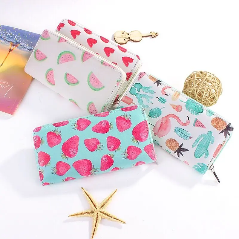 Soda Watermelon Pineapple Flamingo pattern Female Long Wallet Apple Strawberry Cactus Printed Smile Face Emoj Card Holder Purses
Soda Watermelon Pineapple Flamingo pattern Female Long Wallet Apple Strawberry Cactus Printed Smile Face Emoj Card Holder Purses