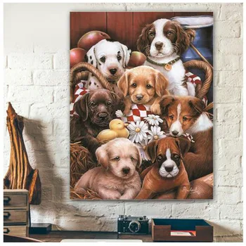5D All Diamond Embroidered Round Diamond Painting dogs Cross Stitch Set Diamond Sticker Home Decoration Holiday birthday gift
5D All Diamond Embroidered Round Diamond Painting dogs Cross Stitch Set Diamond Sticker Home Decoration Holiday birthday gift