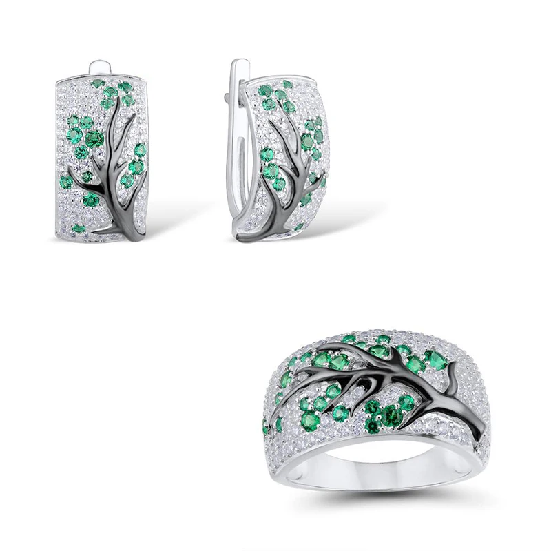 Luxury Silver Color Plum Flowers Tree Branch Plant Pattern Stud Earrings Blossom Paved Red Green Rhinestone Earring Z3E782
Luxury Silver Color Plum Flowers Tree Branch Plant Pattern Stud Earrings Blossom Paved Red Green Rhinestone Earring Z3E782
