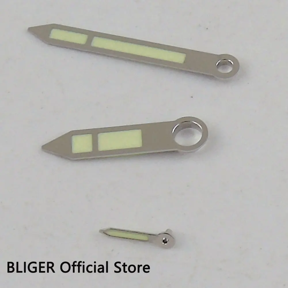Luxury BLIGER green color silver edge 316L stainless steel luminous watch hands fit 6497 6498 ST3600 3620 Movement HS3
Luxury BLIGER green color silver edge 316L stainless steel luminous watch hands fit 6497 6498 ST3600 3620 Movement HS3