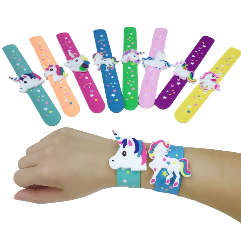 New Unicorn Party Rubber Bangle Bracelet Unicornio Birthday Party