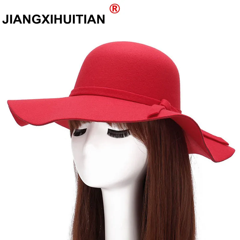 2017 new Good Quality Women's Lady Retro Wool Blend Sun Caps Wild Bride Big Bow Design Travel Sea Beach Hats Caps 8 Colors
2017 new Good Quality Women's Lady Retro Wool Blend Sun Caps Wild Bride Big Bow Design Travel Sea Beach Hats Caps 8 Colors