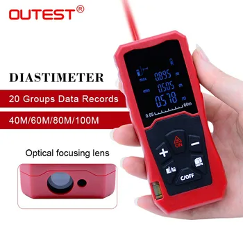 OUTEST laser Distance Meter 40m 60m 80m 100m rangefinder Range Finder Area Volume Measurement lazer metreler medidor laser
OUTEST laser Distance Meter 40m 60m 80m 100m rangefinder Range Finder Area Volume Measurement lazer metreler medidor laser