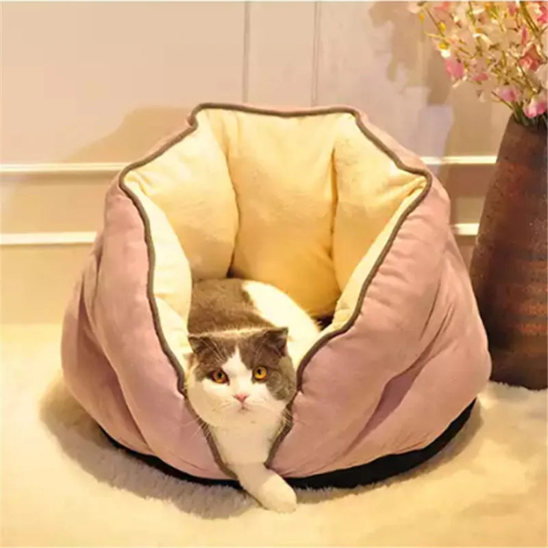 GLORIOUS KEK Cat Bed Winter Deep Sleep Semi-Closed Kitten House Warm Soft Dog Bed for Small Dogs Thicken Suede Pet Bed Washable
GLORIOUS KEK Cat Bed Winter Deep Sleep Semi-Closed Kitten House Warm Soft Dog Bed for Small Dogs Thicken Suede Pet Bed Washable