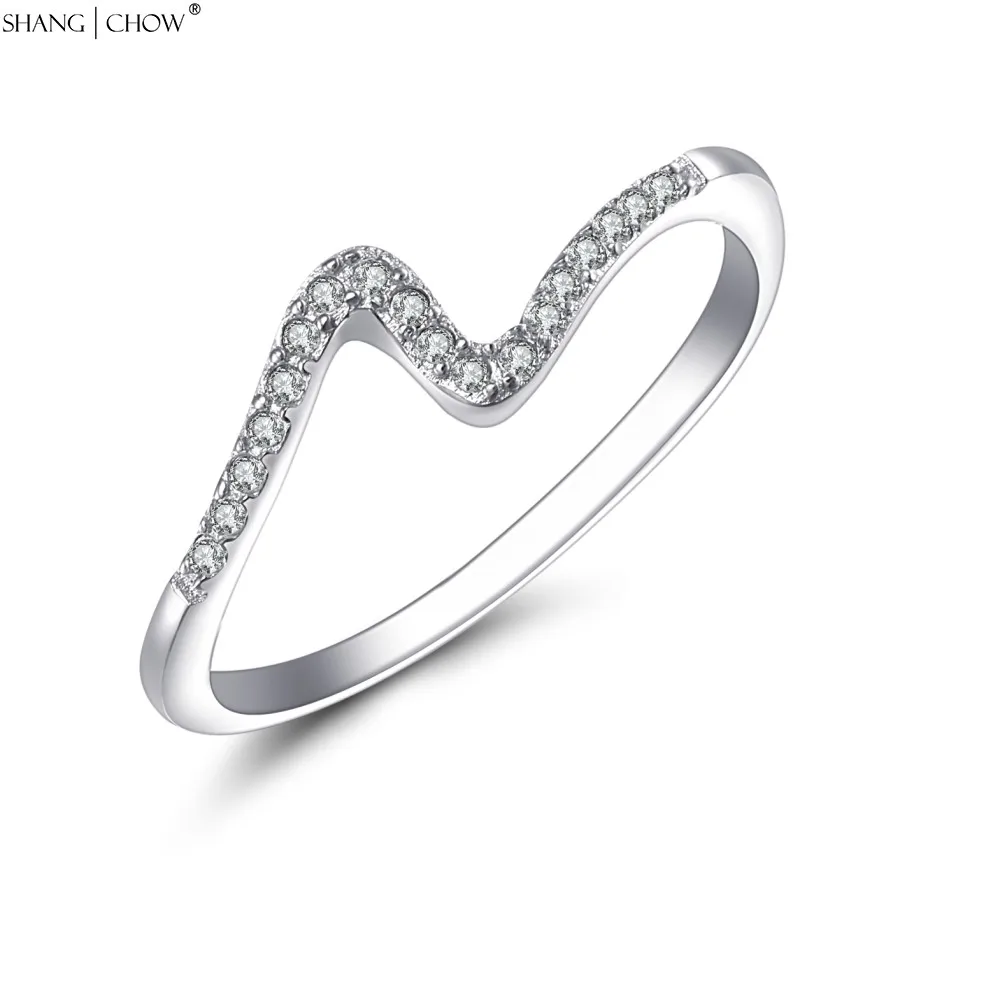 Shang Chow Jewelry Wave Sharp Fashion romantic Jewelry Gift Authentic 925 Sterling Silver Ring Size 7 7.5 Lifetime warranty
Shang Chow Jewelry Wave Sharp Fashion romantic Jewelry Gift Authentic 925 Sterling Silver Ring Size 7 7.5 Lifetime warranty