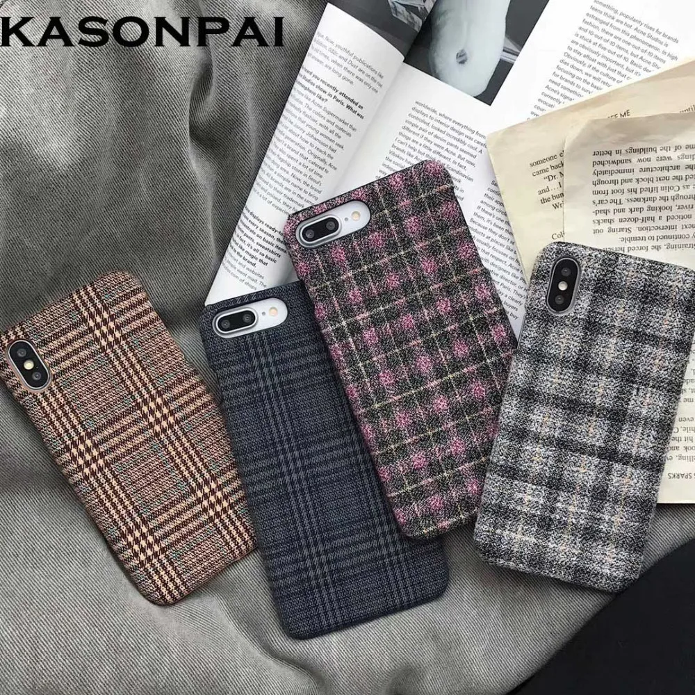 Luxury Cloth Grid Phone Case For Apple iPhone X 8 7 6S 6 Plus Lattice Soft Back Cover Shell For iPhone XS Max XR Plush Fur Case
Luxury Cloth Grid Phone Case For Apple iPhone X 8 7 6S 6 Plus Lattice Soft Back Cover Shell For iPhone XS Max XR Plush Fur Case