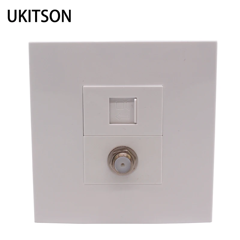Wire Connection LAN RJ45 Network Plug Socket With Satellite Digital TV Connector Faceplate 86x86mm
Wire Connection LAN RJ45 Network Plug Socket With Satellite Digital TV Connector Faceplate 86x86mm