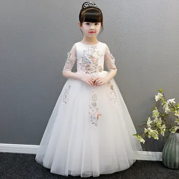 Baby Girls Lace Embroidery Dresses For Girls Child Beading Princess Wedding Costume Short Dress Children Prom Party Dress N16
Baby Girls Lace Embroidery Dresses For Girls Child Beading Princess Wedding Costume Short Dress Children Prom Party Dress N16