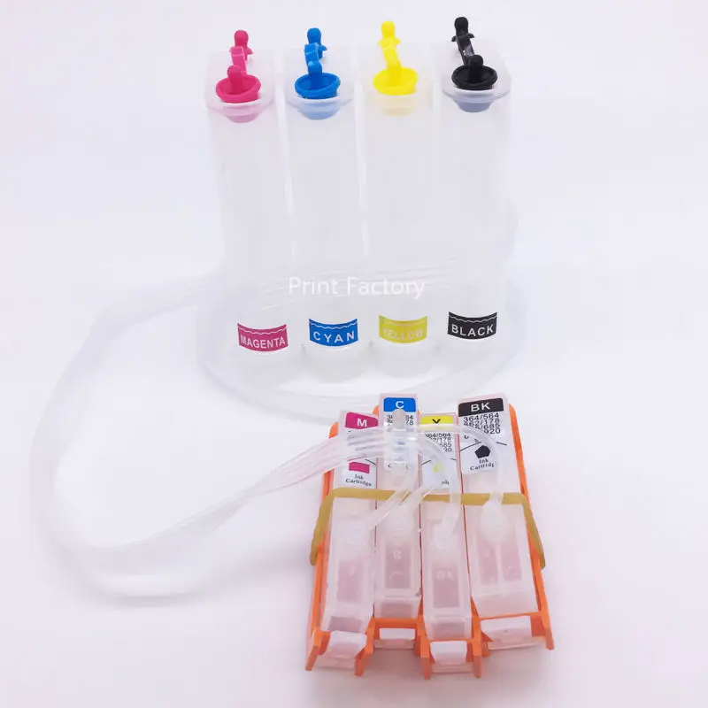 4 Color For HP364 CISS Ink System With Permanent Chip For HP Photosmart 5510 5515 6510 5520 4620 3070A 3520 Without Ink
4 Color For HP364 CISS Ink System With Permanent Chip For HP Photosmart 5510 5515 6510 5520 4620 3070A 3520 Without Ink