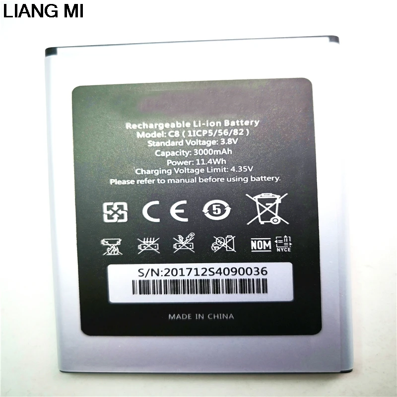 Mobile phone battery OUKITEL C8 battery 3000mAh Long standby time High capacit OUKITEL with phone stander for gift
Mobile phone battery OUKITEL C8 battery 3000mAh Long standby time High capacit OUKITEL with phone stander for gift