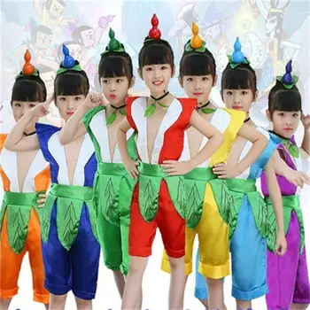 New modern performance clothing cartoon clothes kindergarten environmental performance clothing gourd doll costume
New modern performance clothing cartoon clothes kindergarten environmental performance clothing gourd doll costume