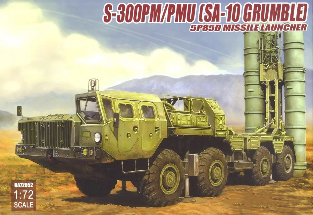 ModelCollect UA72052 1/72 Scale S-300PM/PMU (SA-10 Grumble) 5P85D Missile launcher Plastic Model Building Kit
ModelCollect UA72052 1/72 Scale S-300PM/PMU (SA-10 Grumble) 5P85D Missile launcher Plastic Model Building Kit