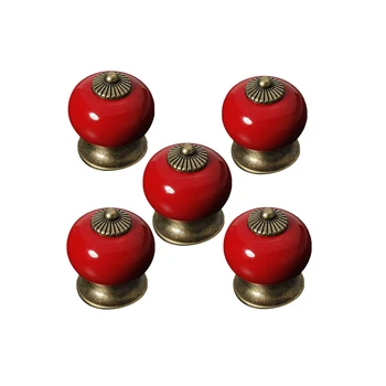 5pcs Fashion Round Ceramic Kitchen Cupboard Cabinet Drawer Door Knobs Pull Handles
5pcs Fashion Round Ceramic Kitchen Cupboard Cabinet Drawer Door Knobs Pull Handles