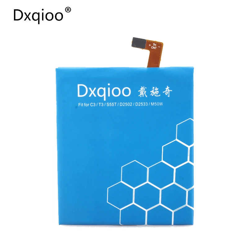 Dxqioo 2500mah Battery LIS1546ERPC for Sony Xperia C3 S55T S55U D2502 D2533 T3 M50W D5103 battery
Dxqioo 2500mah Battery LIS1546ERPC for Sony Xperia C3 S55T S55U D2502 D2533 T3 M50W D5103 battery