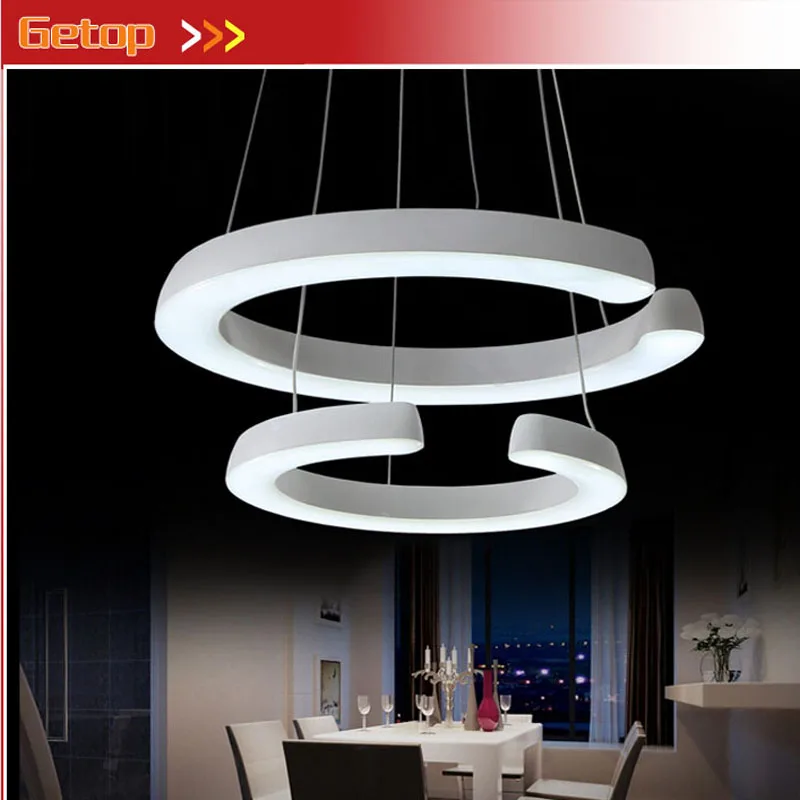 Circular Two Rings White Acryl Chandelier Fixture Iron Chassis LED Chip Light Art Projects Dining Room Livingroom Bedroom
Circular Two Rings White Acryl Chandelier Fixture Iron Chassis LED Chip Light Art Projects Dining Room Livingroom Bedroom