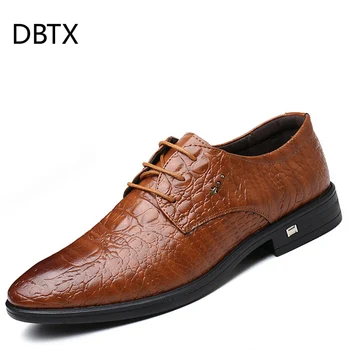 DBTX Crocodile Pattern Leather Men's Wedding Shoes Italian Luxury Dress Shoes Men Business Fashion Formal Shoes Print Party 695
DBTX Crocodile Pattern Leather Men's Wedding Shoes Italian Luxury Dress Shoes Men Business Fashion Formal Shoes Print Party 695